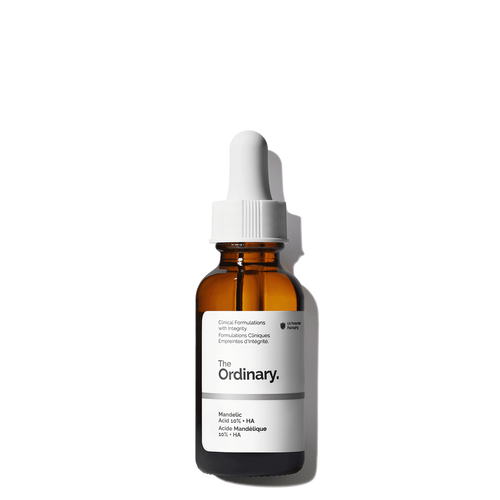 The Ordinary Mandelic Acid 10% + HA alpha hydroxy acid (AHA) serum for gentle exfoliation